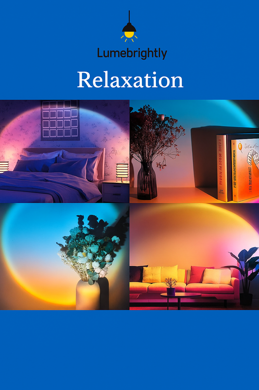 Sunset Projector Lamp – Rainbow Atmosphere LED Light for Bedroom, Wall & Room Decor