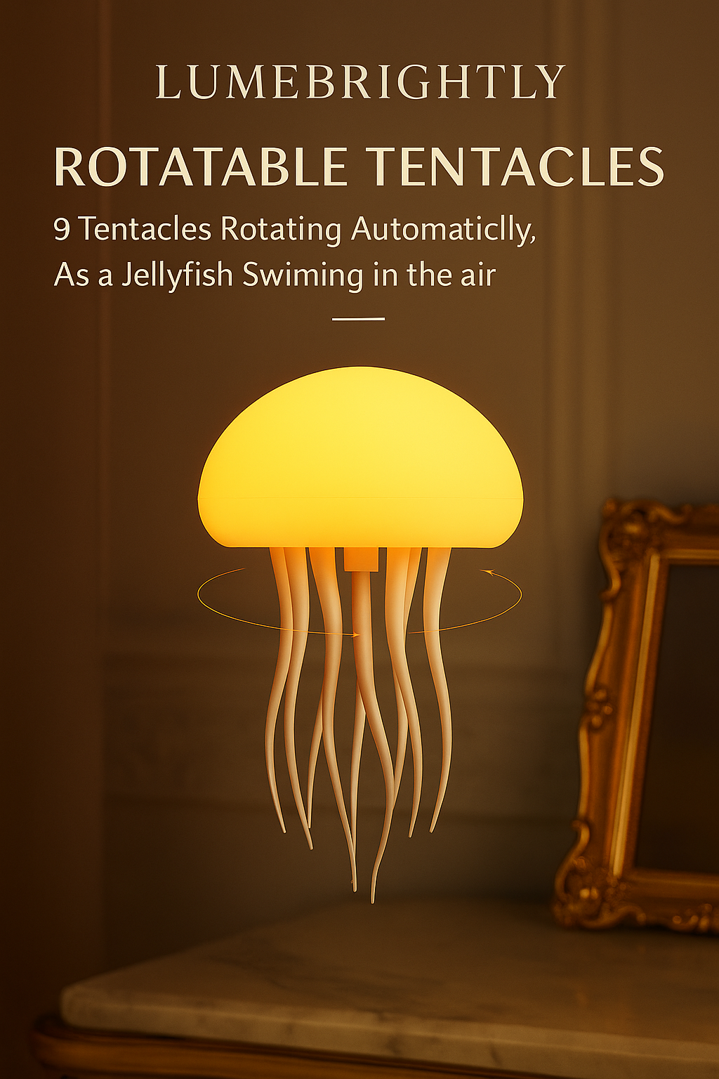 Jellyfish Lamp – LED Mood Light Aquarium Lamp for Relaxation & Home Decor